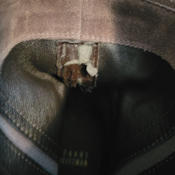 Stuart Weitzman‎ Bootscout Seal Gray Suede Wedge Chelsea Boots 8M Hidden Heel - Picture 8 of 9